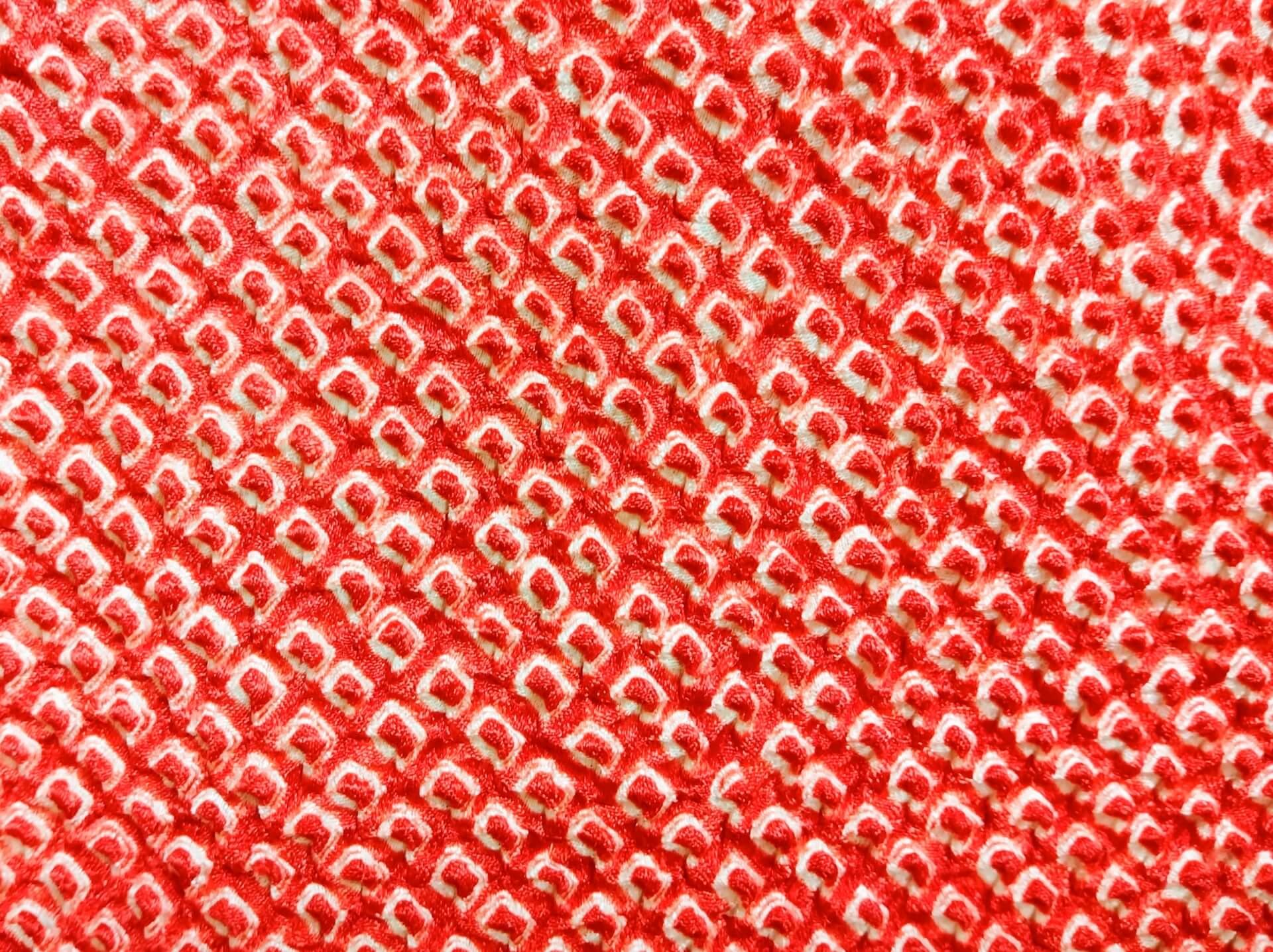 IK-1150 トールサイズ 総絞り 鹿子絞り カラフル 厚けれ 可愛い絞り 正絹 