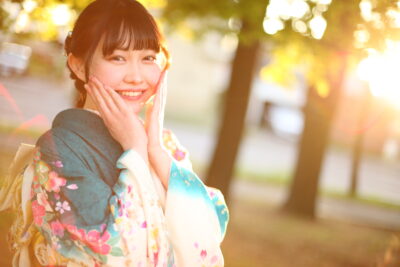 花いち都屋 帯広店で行った、前撮りロケーション撮影の写真です。