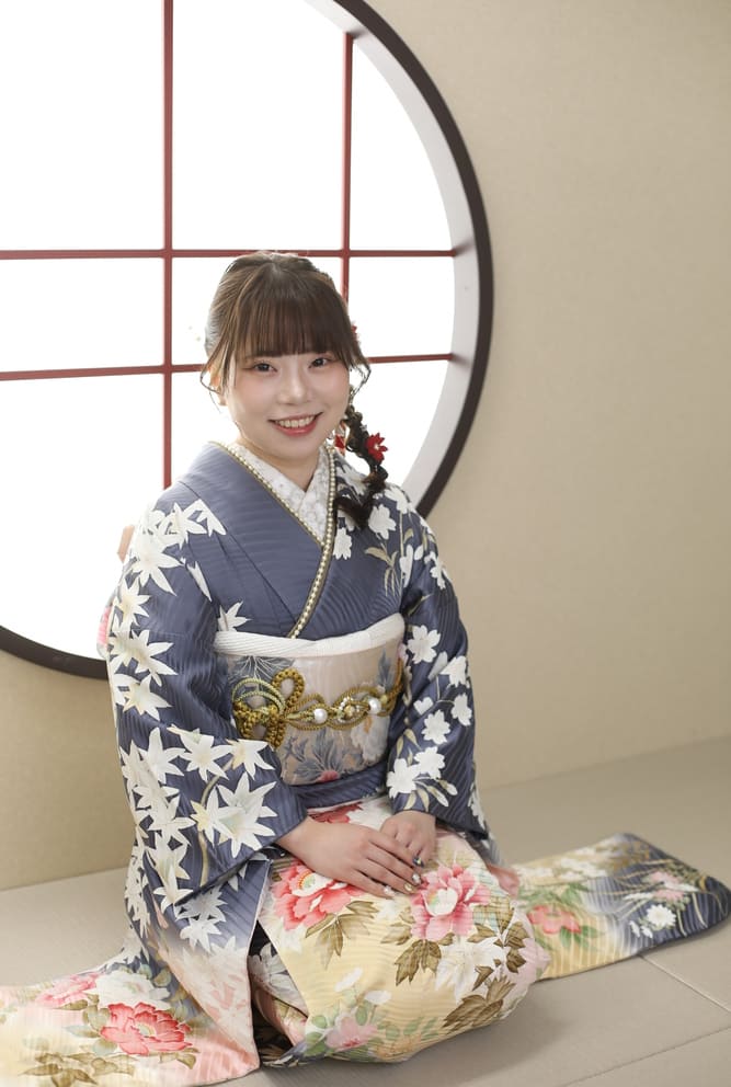 ママ振アレンジ白ピンク可愛く