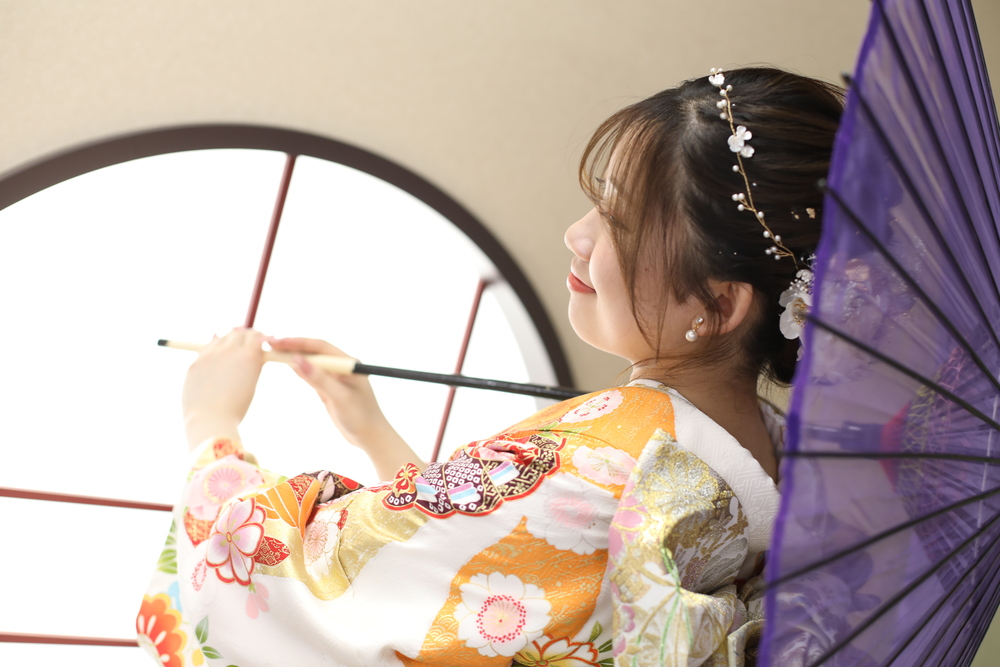 成人式前撮り可愛い背景