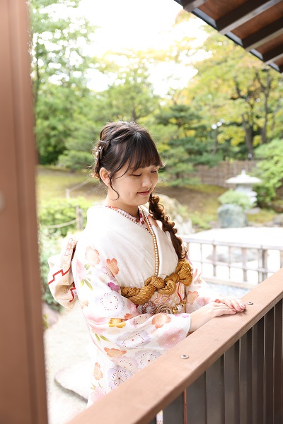 振袖コーディネート秋ロケーション撮影