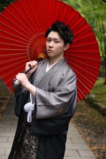 202620272028流儀RYUGI男性男子成人式何着る紋付袴もんつきはかま当日レンタルプラン北海道札幌かっこいいスタジオロケーション撮影着付けヘアセット無料