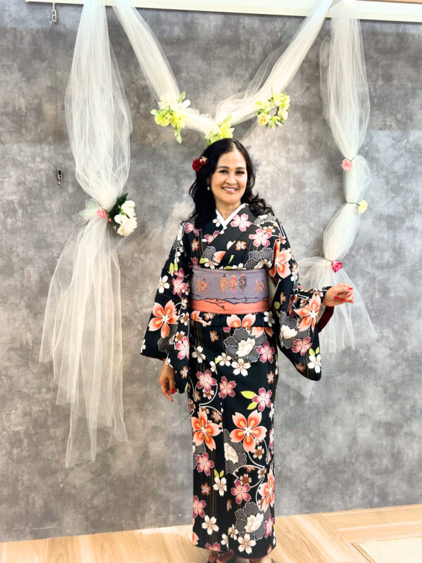 外国人女性の着物姿