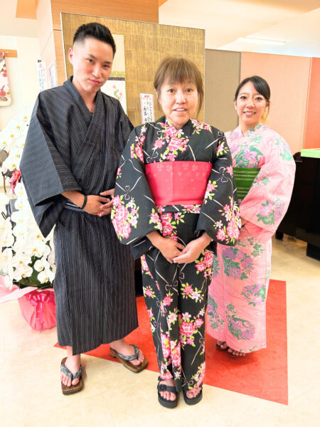 家族で浴衣姿