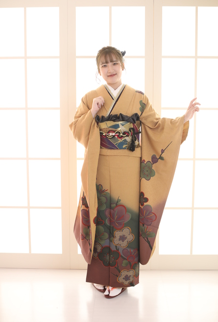 ママ振袖リメイクコーディネート
