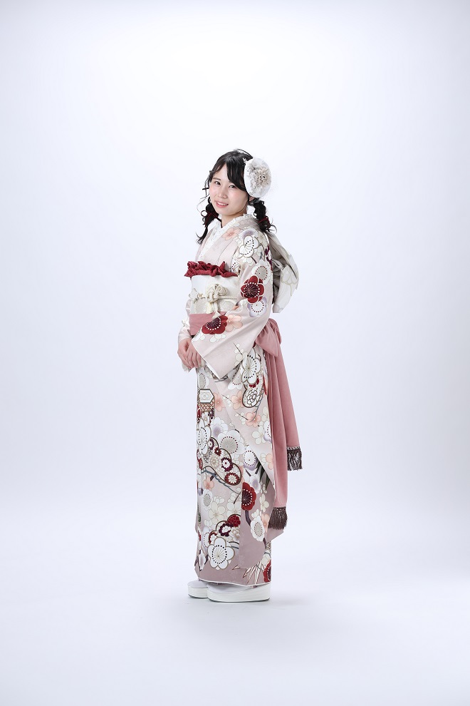 振袖、ピンク、しごき、可愛い