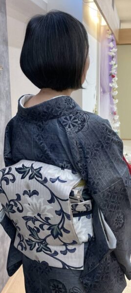 二重太鼓の後ろ姿