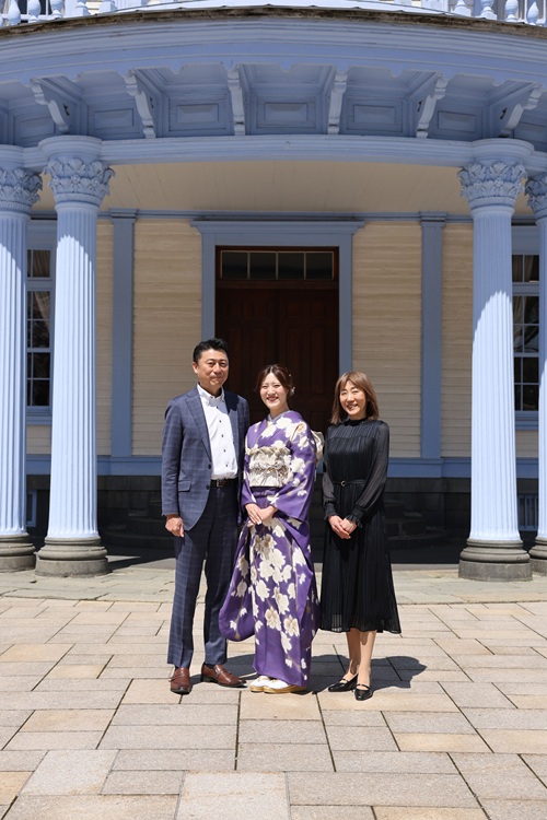 家族写真（振袖紫）