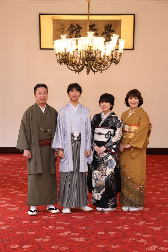 写真だけの成人式家族写真家族成人式