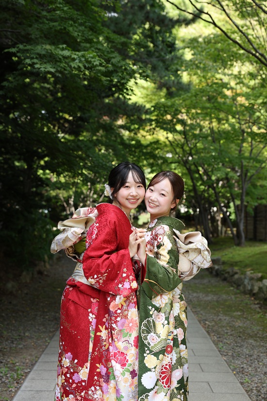 写真だけの成人式（ロケーション撮影）姉妹撮影