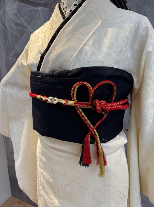 ハートの帯締め