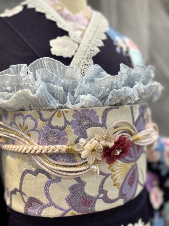 スタッフのおすすめコーディネート帯揚げアップ