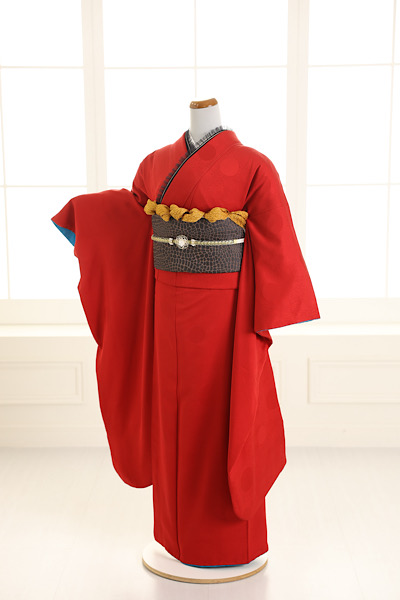 赤振袖コーディネート