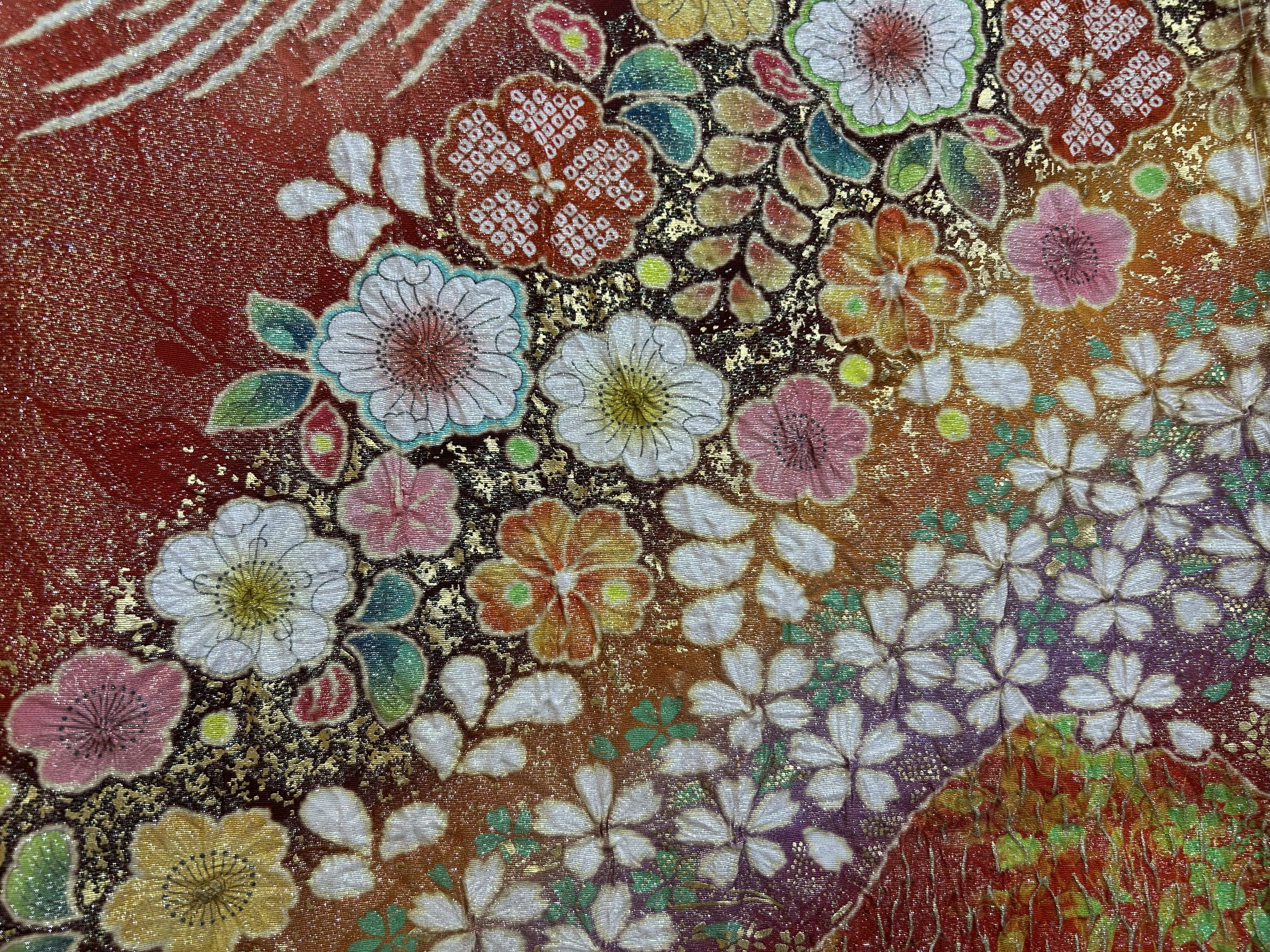 辻が花が綺麗に絞られている柄