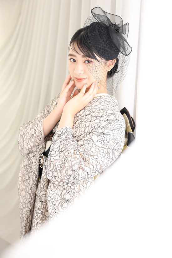 前撮り(レース振袖)