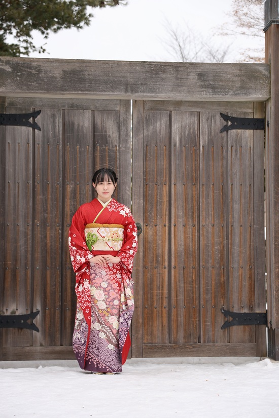 冬のロケーション撮影（写真だけの成人式）