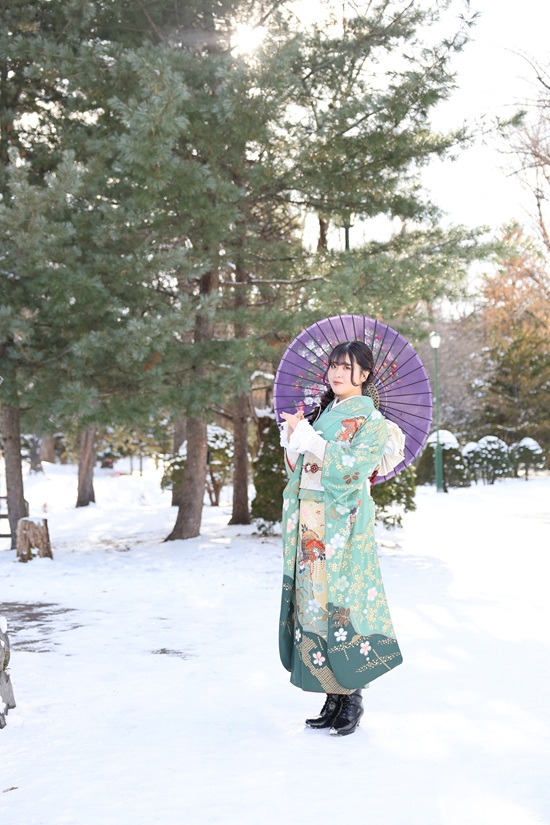 冬のロケーション撮影（写真だけの成人式）