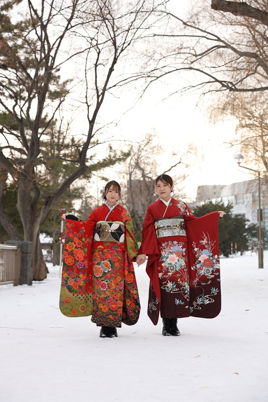 冬のロケーション撮影（写真だけの成人式）