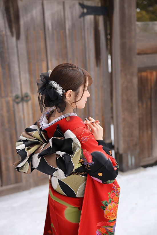 冬のロケーション撮影（写真だけの成人式）