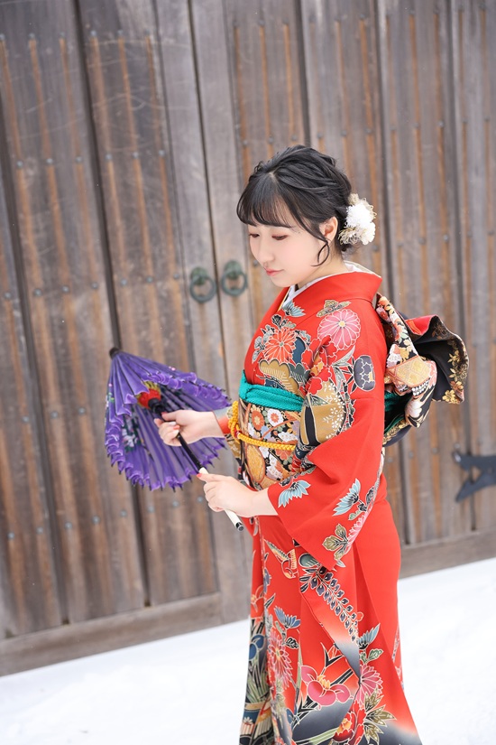 冬のロケーション撮影（写真だけの成人式）