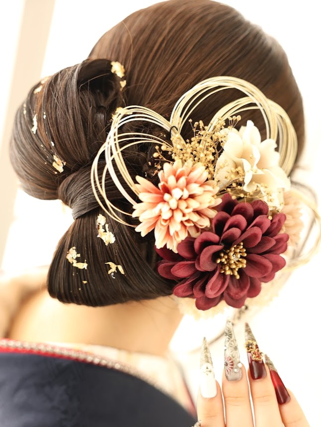 成人式リボンヘア