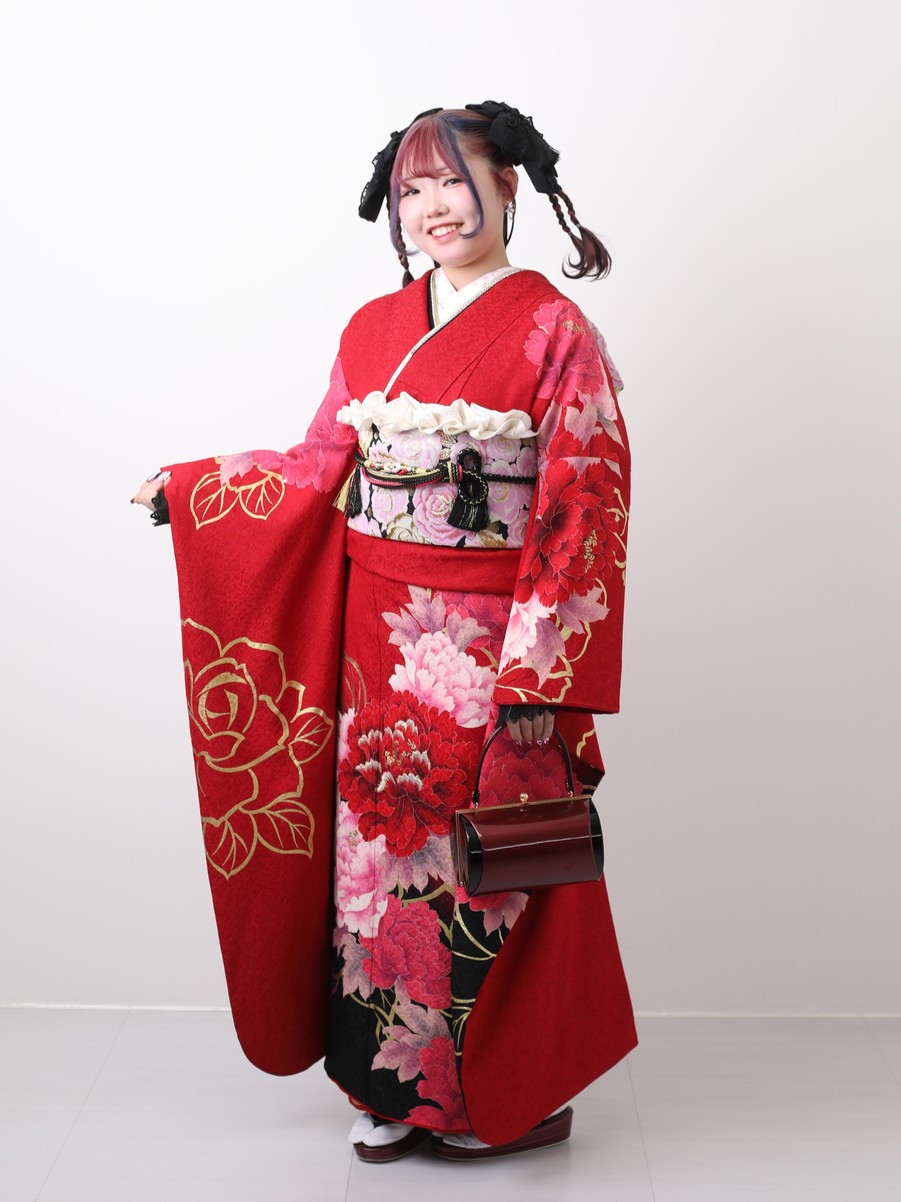 成人式派手な振袖が着たい赤コーデ