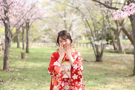 春のロケーション撮影（写真だけの成人式）