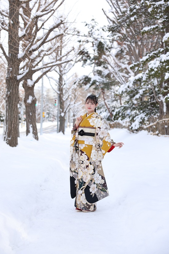 冬のロケーション撮影（写真だけの成人式）