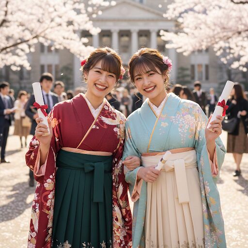 卒業式振袖着る