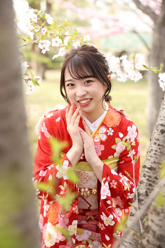 春のロケーション撮影（写真だけの成人式）