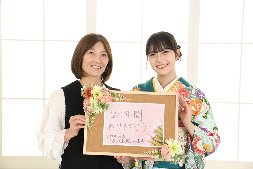 家族写真カジュアル
成人式前撮り服装