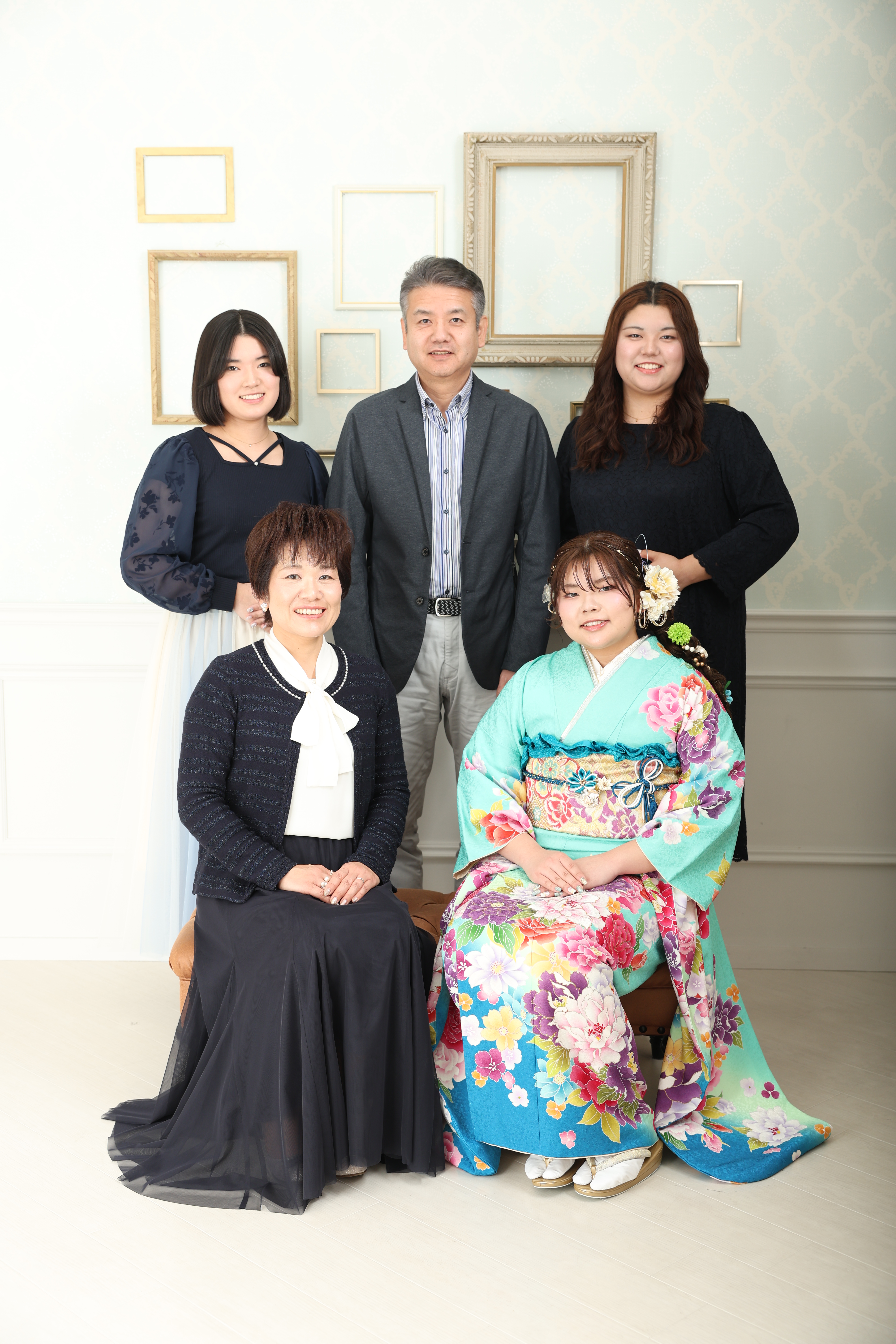 成人式　前撮り　家族写真