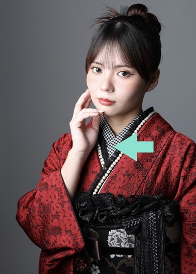 高校生モデル撮影で撮影した写真です。今月のイチオシ商品を着用して頂きました。