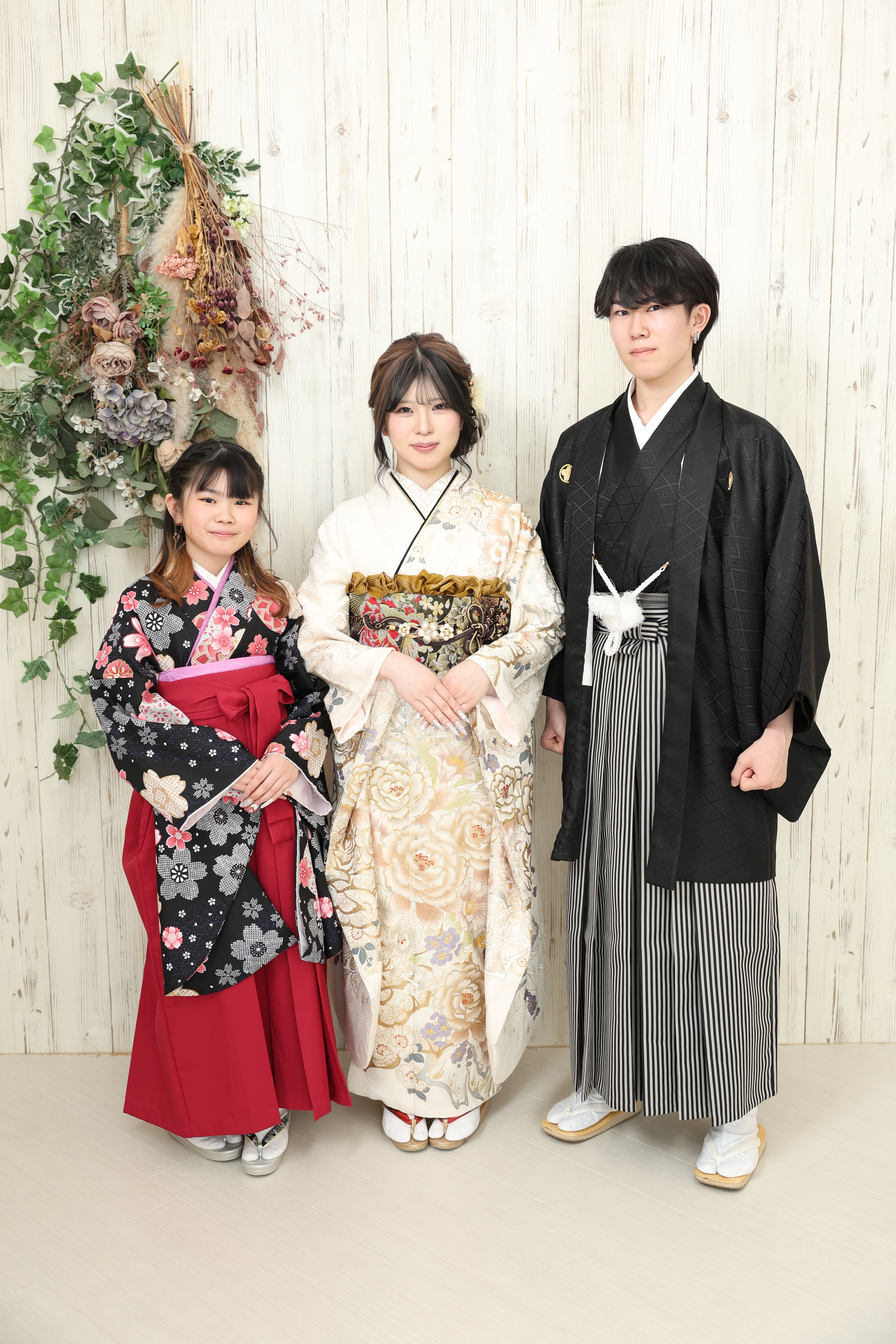 成人式　前撮り　家族写真
