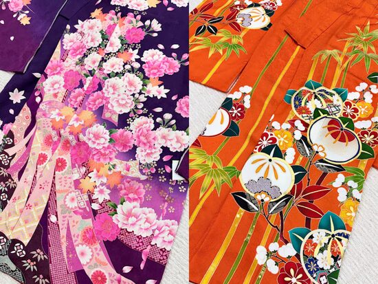 紫の振袖可愛い