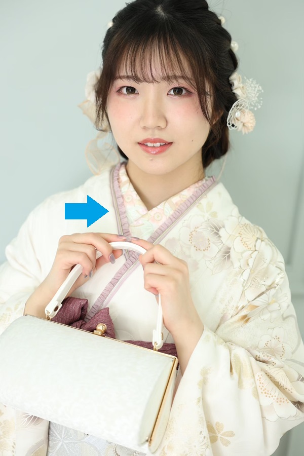 花いち都屋帯広店でモデル撮影をした画像です。今月のイチオシ商品を紹介するためにこの画像を使用しています。