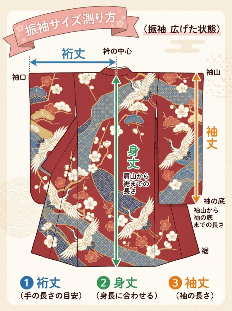 振袖サイズの測り方