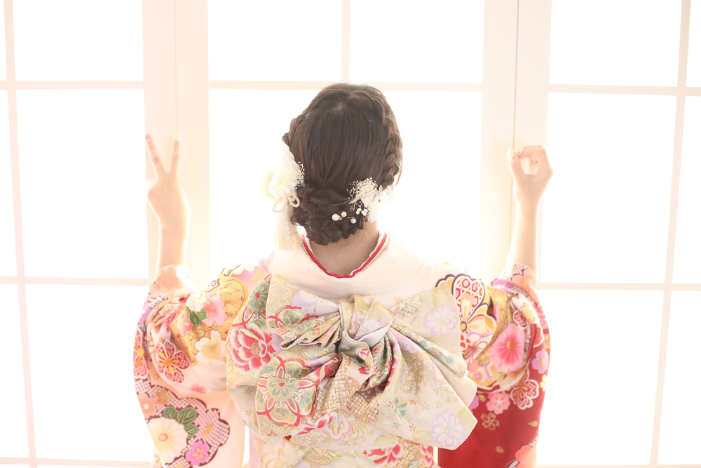 成人式前撮り撮影ヘアアレンジ