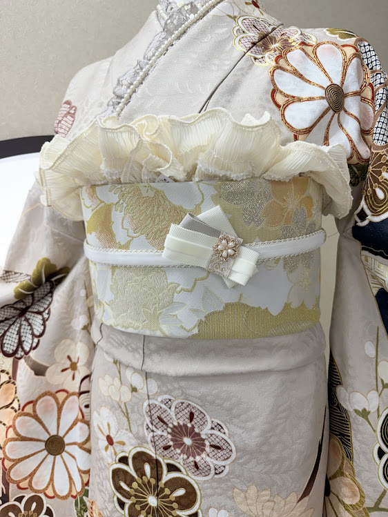 ふわふわの帯揚げ可愛い