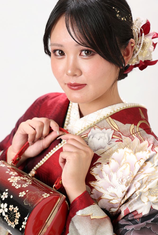 成人式ヘア 黒髪 暗髪
