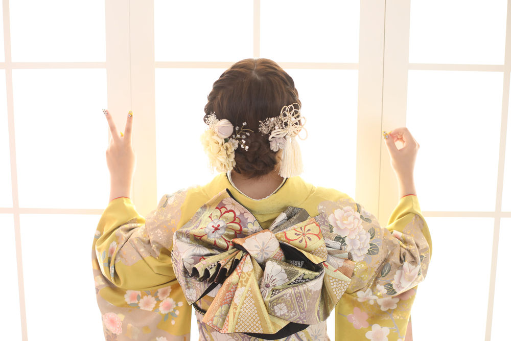 成人式ヘアスタイル案アップヘアシニヨン