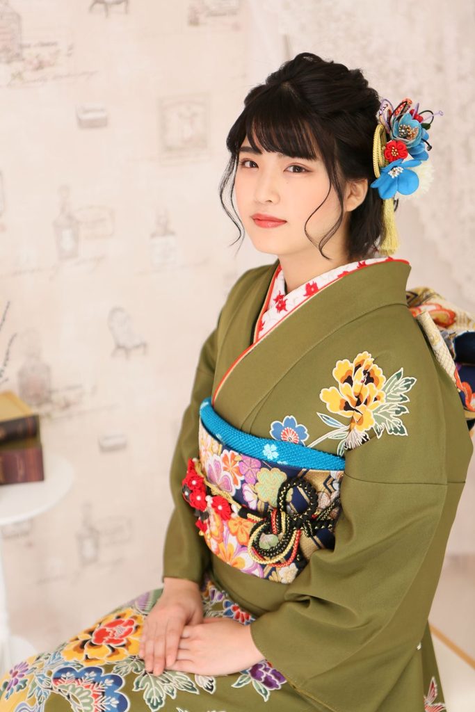 成人式前撮り座り姿上半身