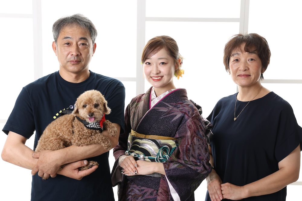 振袖ペット撮影
前撮りペット撮影