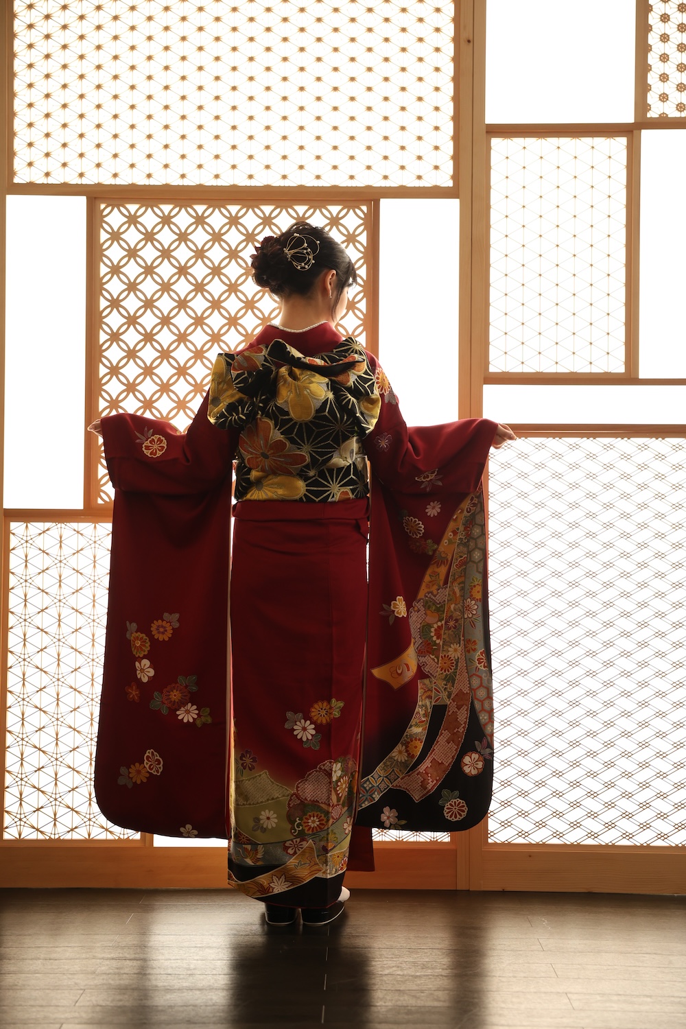 スタジオ撮影
組子
和室
和装