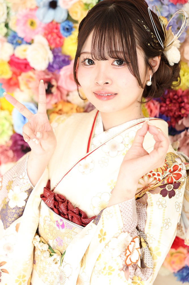 ロングヘア サイドシニヨン