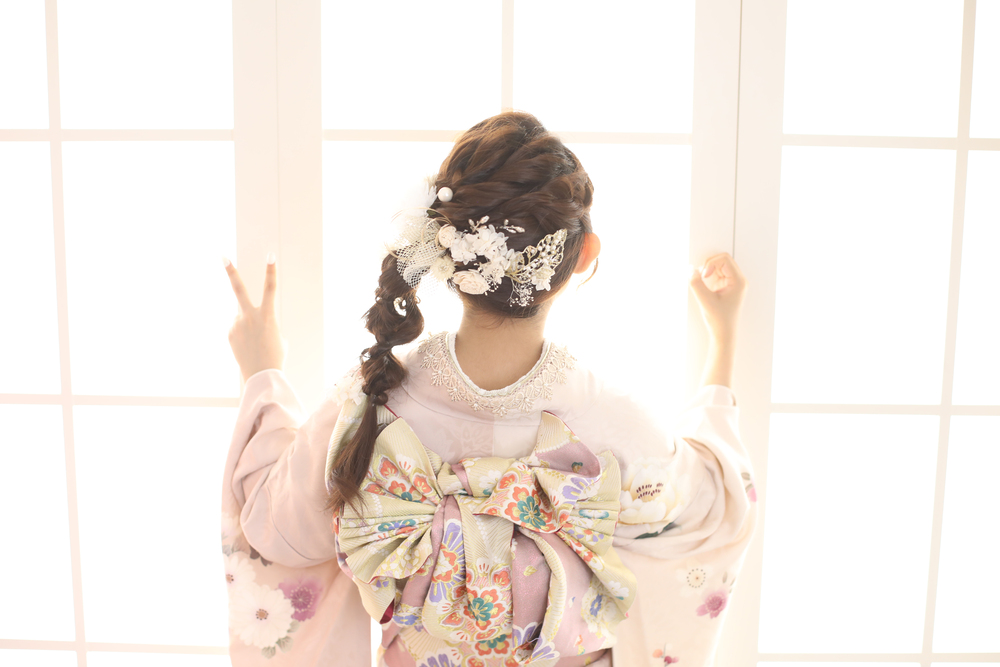 成人式ヘアスタイル可愛くしたいなら編みおろし