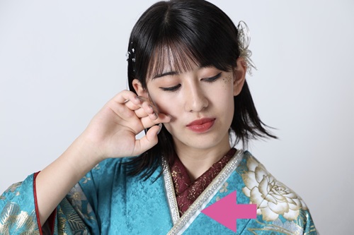 この画像は花いち都屋帯広店で行った、モデル撮影の画像です。