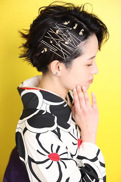 卒業袴ボブヘアスタイル