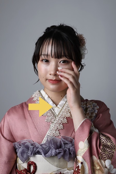 花いち都屋帯広店でモデル撮影をした際の画像です。